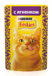 Friskies консервы для кошек с ягненком пауч 85 гр.